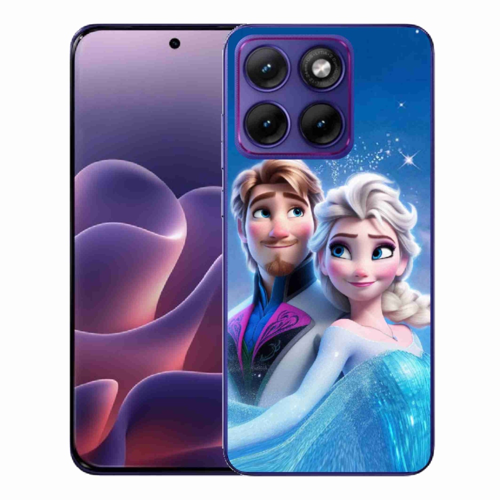 Gelový kryt mmCase na Motorola Edge 70 Fusion - ledové království 1