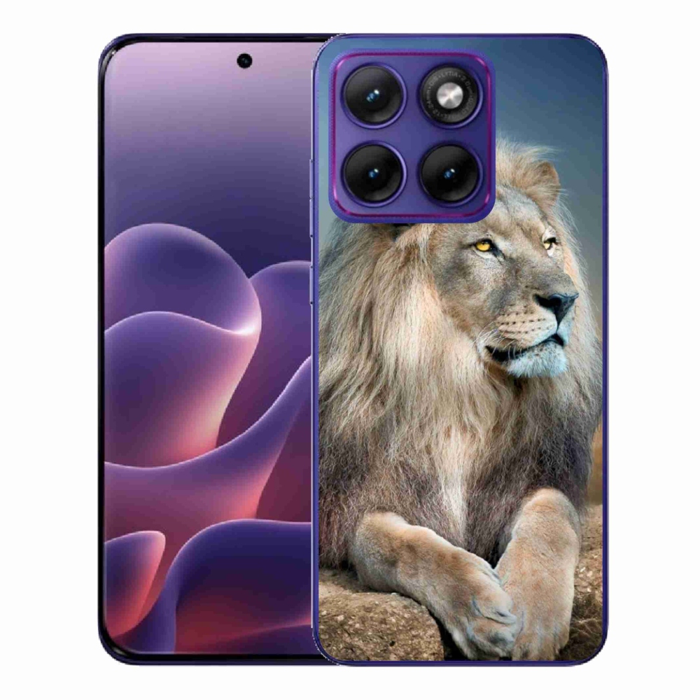 Gelový kryt mmCase na Motorola Edge 70 Fusion - lev 1