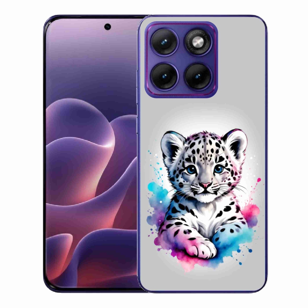 Gelový kryt mmCase na Motorola Edge 70 Fusion - levhartí mládě