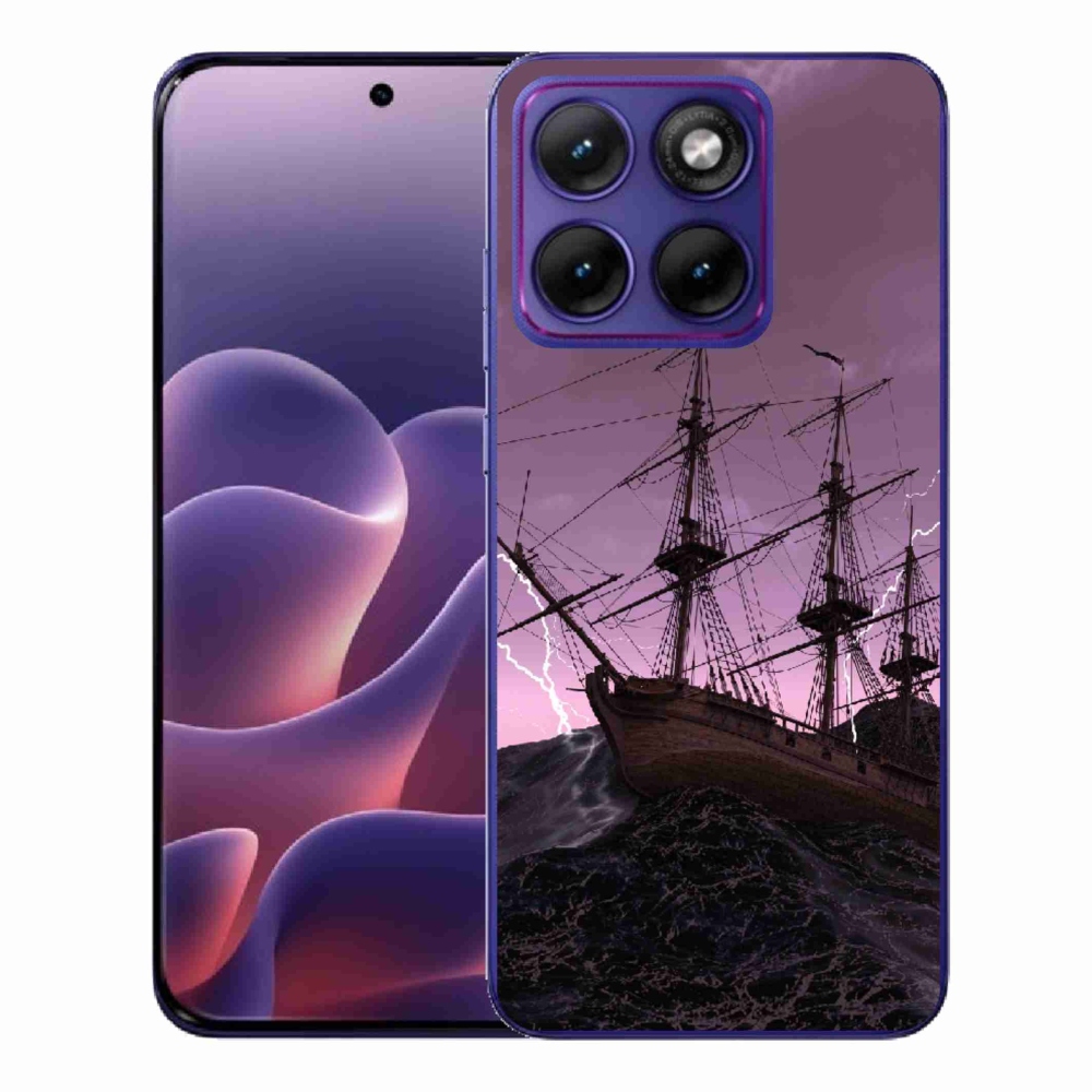 Gelový kryt mmCase na Motorola Edge 70 Fusion - loď v bouři
