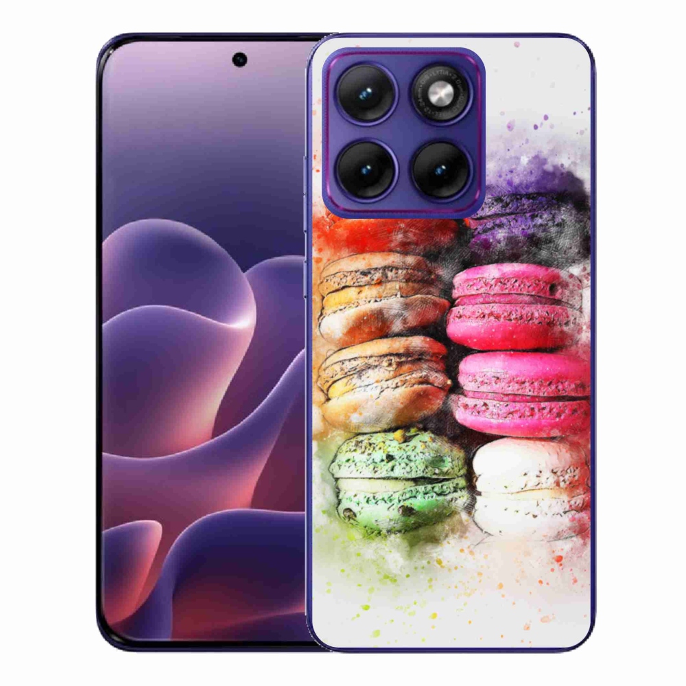 Gelový kryt mmCase na Motorola Edge 70 Fusion - makrónky