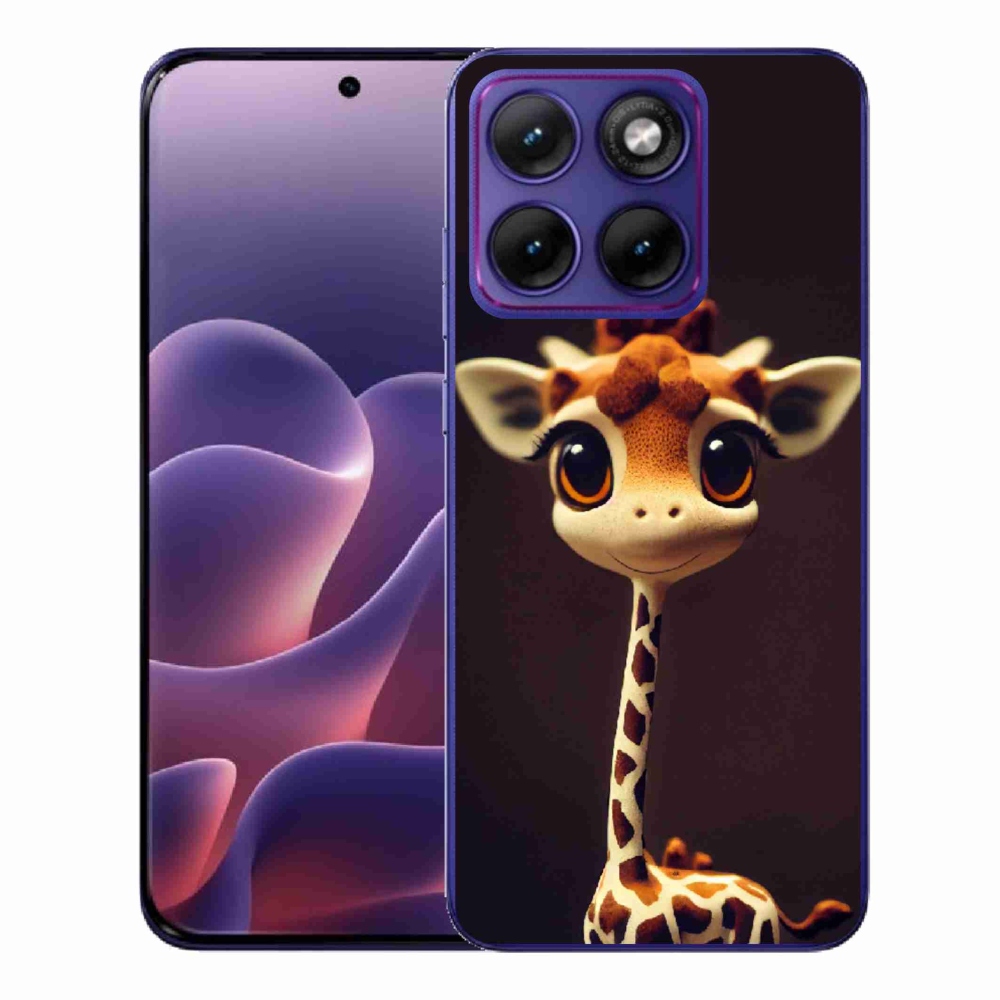 Gelový kryt mmCase na Motorola Edge 70 Fusion - malá žirafa