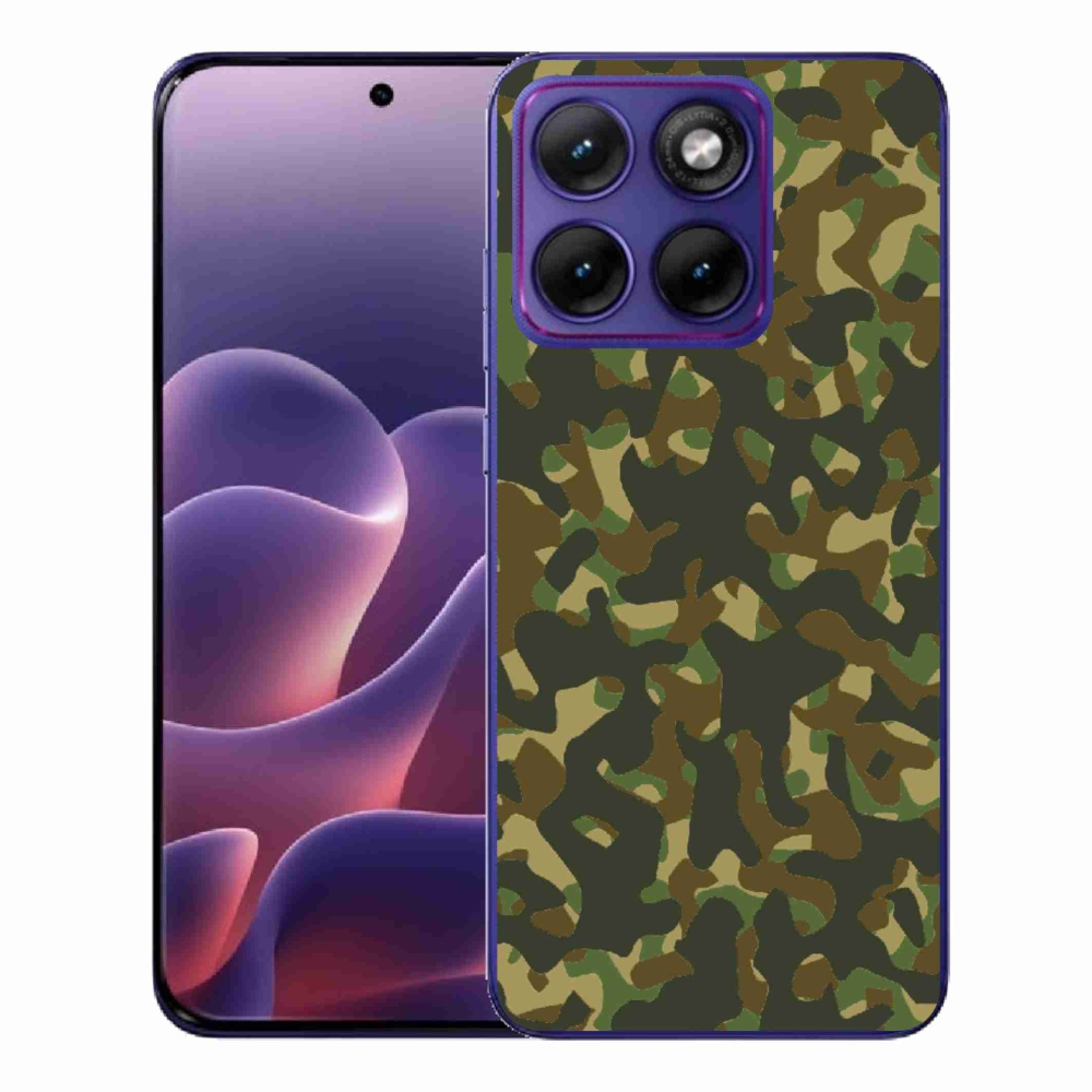 Gelový kryt mmCase na Motorola Edge 70 Fusion - maskáčový vzor 1