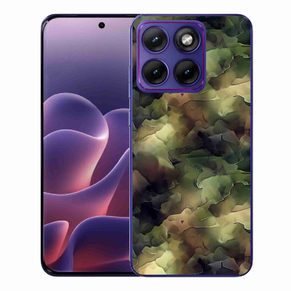 Gelový kryt mmCase na Motorola Edge 70 Fusion - maskáčový vzor 10