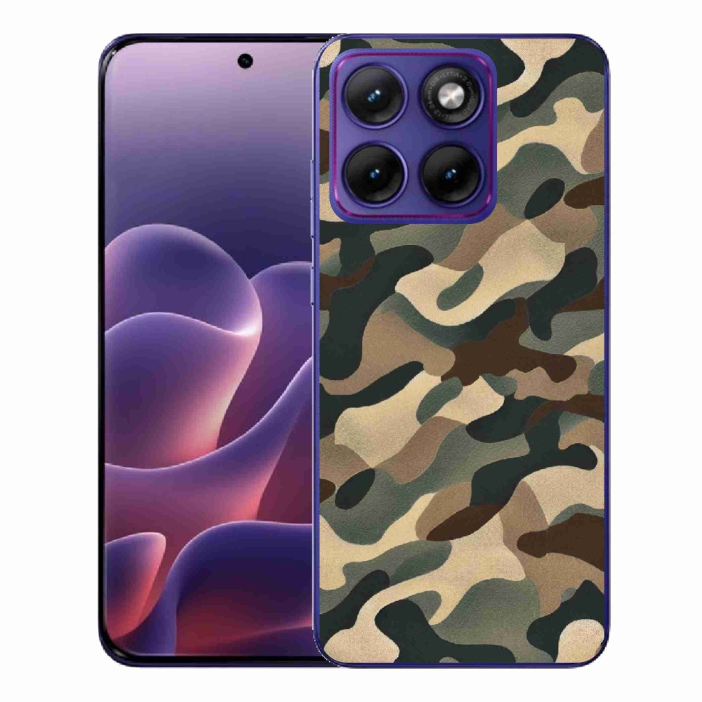 Gelový kryt mmCase na Motorola Edge 70 Fusion - maskáčový vzor 11