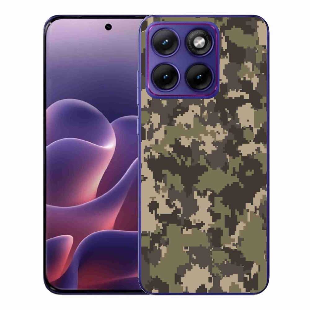 Gelový kryt mmCase na Motorola Edge 70 Fusion - maskáčový vzor 12
