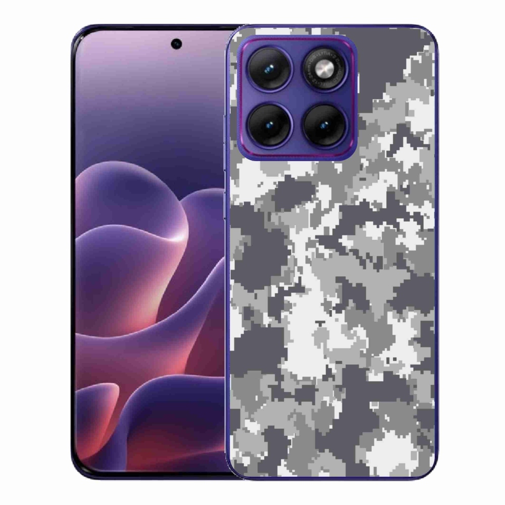 Gelový kryt mmCase na Motorola Edge 70 Fusion - maskáčový vzor 2