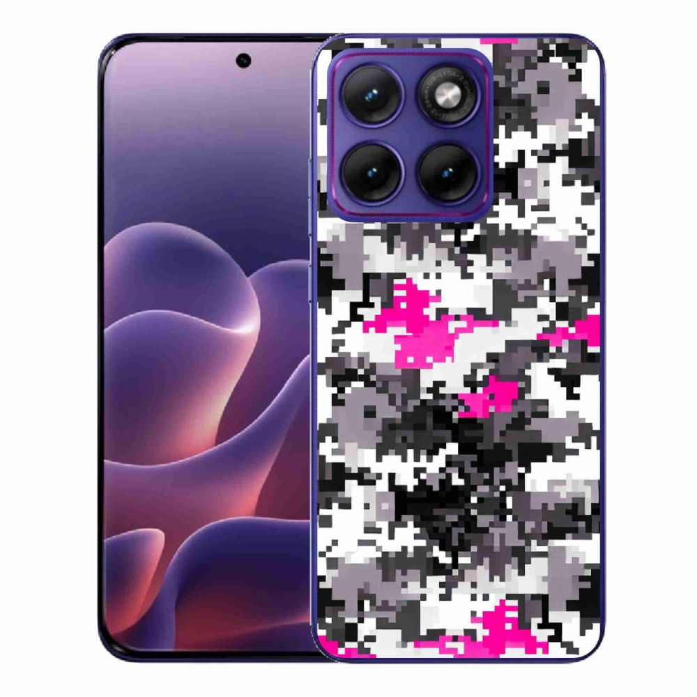 Gelový kryt mmCase na Motorola Edge 70 Fusion - maskáčový vzor 4
