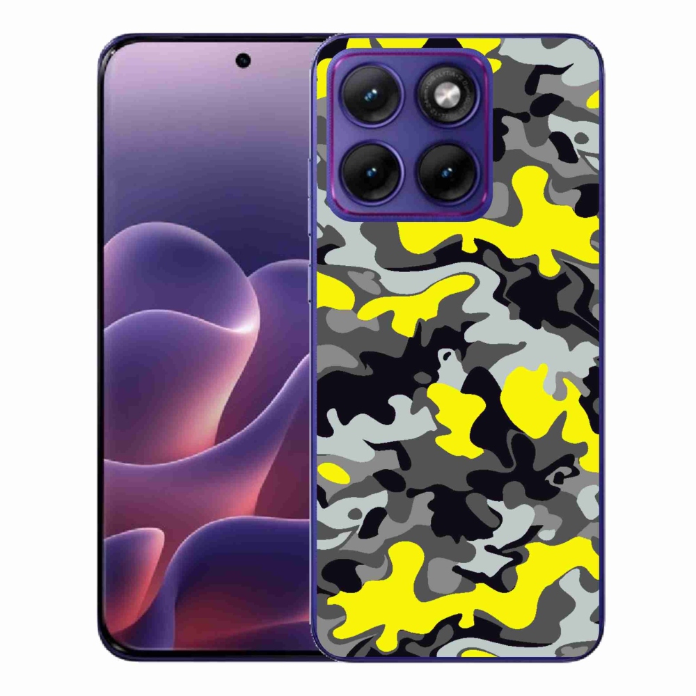 Gelový kryt mmCase na Motorola Edge 70 Fusion - maskáčový vzor 6