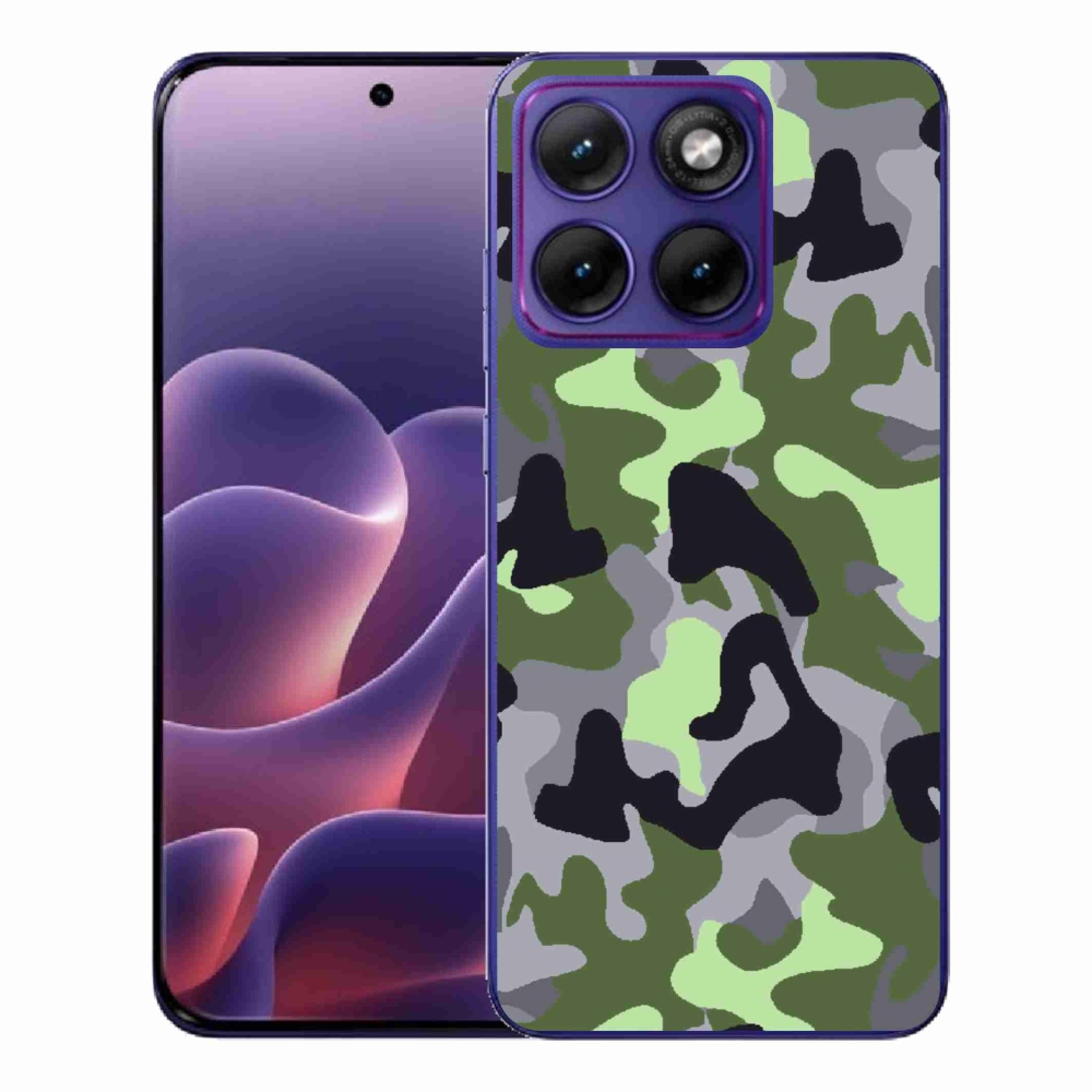 Gelový kryt mmCase na Motorola Edge 70 Fusion - maskáčový vzor 7