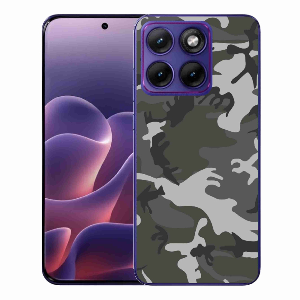 Gelový kryt mmCase na Motorola Edge 70 Fusion - maskáčový vzor