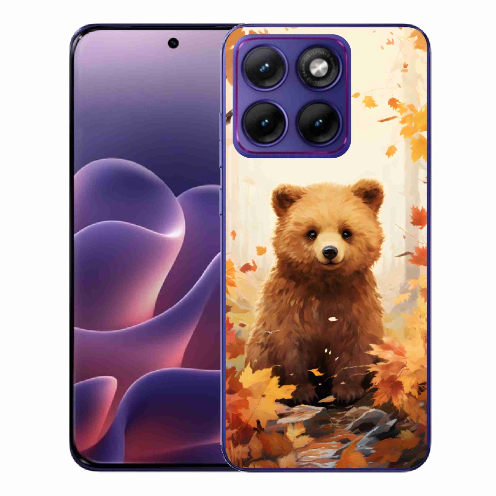 Gelový kryt mmCase na Motorola Edge 70 Fusion - medvěd v lese