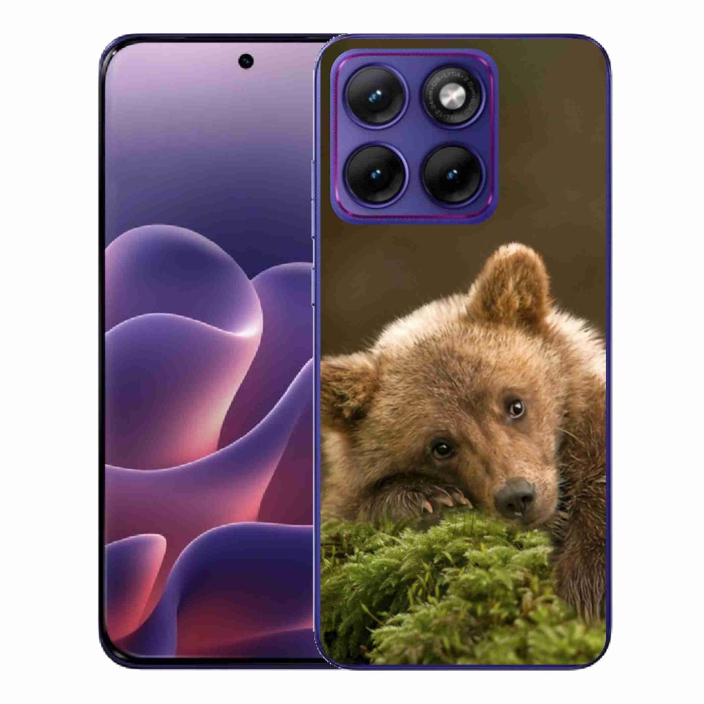Gelový kryt mmCase na Motorola Edge 70 Fusion - medvěd