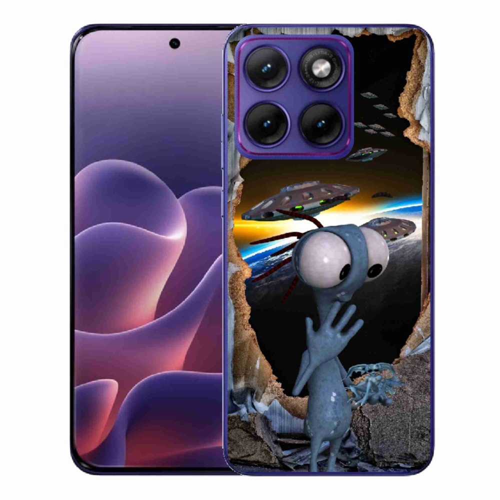 Gelový kryt mmCase na Motorola Edge 70 Fusion - mimozemšťan