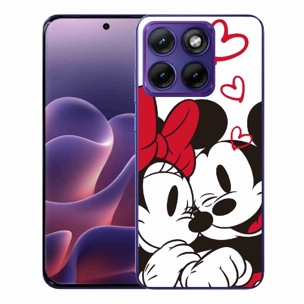 Gelový kryt mmCase na Motorola Edge 70 Fusion - minnie a mickey