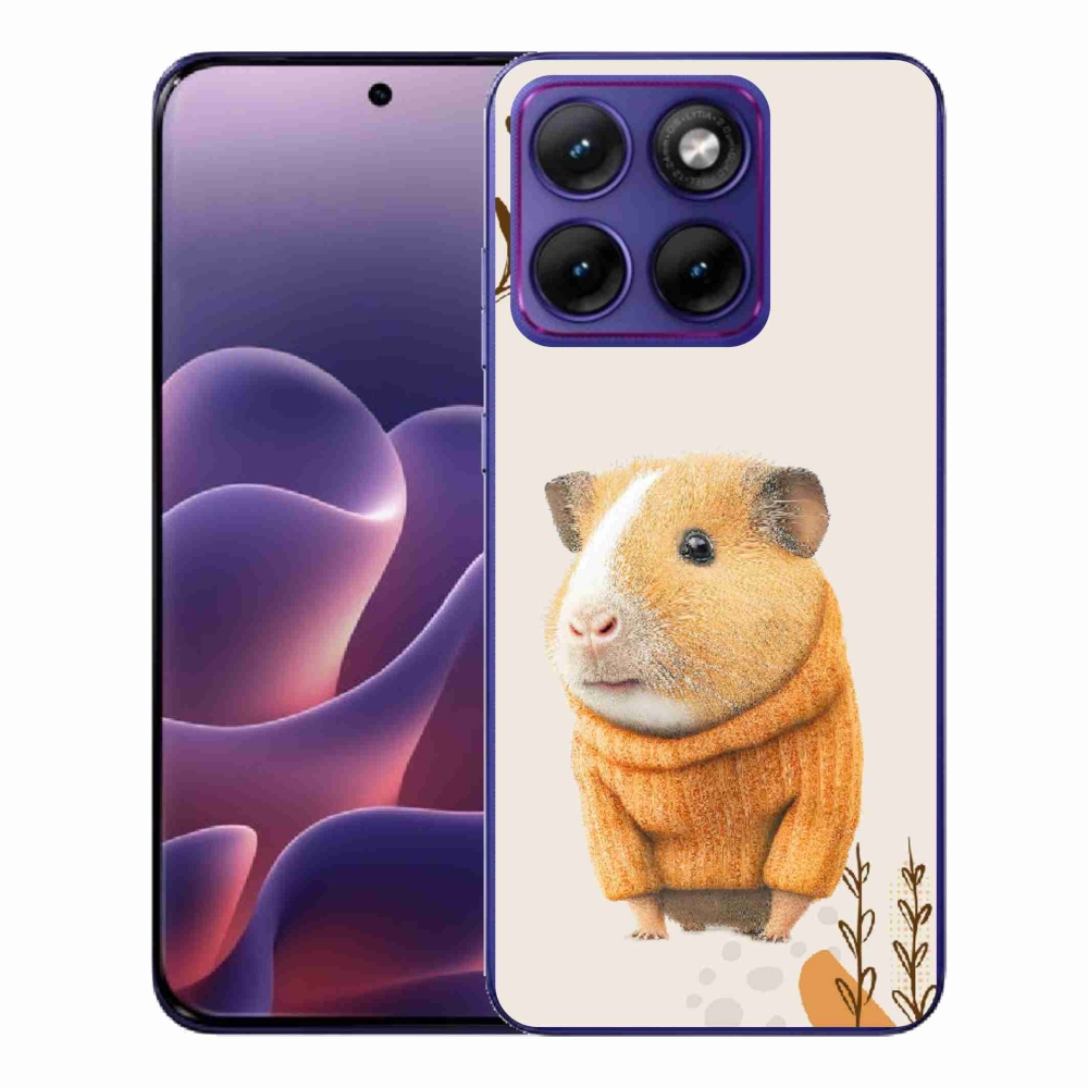 Gelový kryt mmCase na Motorola Edge 70 Fusion - morče ve svetru