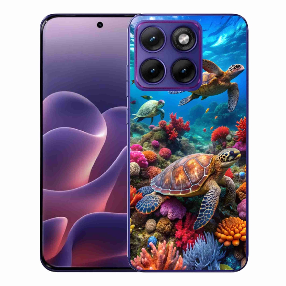 Gelový kryt mmCase na Motorola Edge 70 Fusion - mořský svět 2