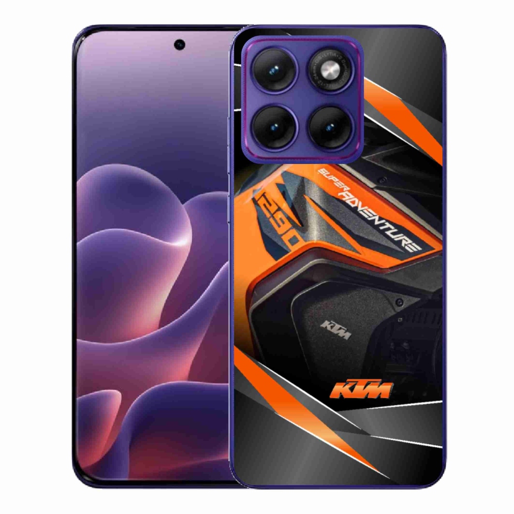 Gelový kryt mmCase na Motorola Edge 70 Fusion - motorka ktm