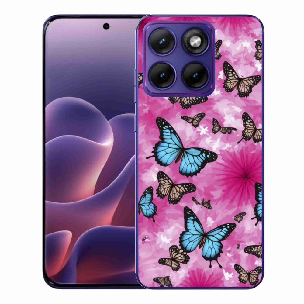 Gelový kryt mmCase na Motorola Edge 70 Fusion - motýlí zahrada
