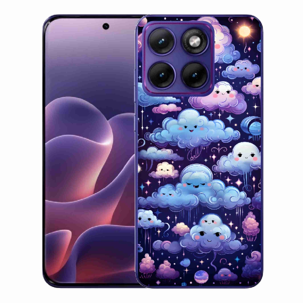 Gelový kryt mmCase na Motorola Edge 70 Fusion - mráčky