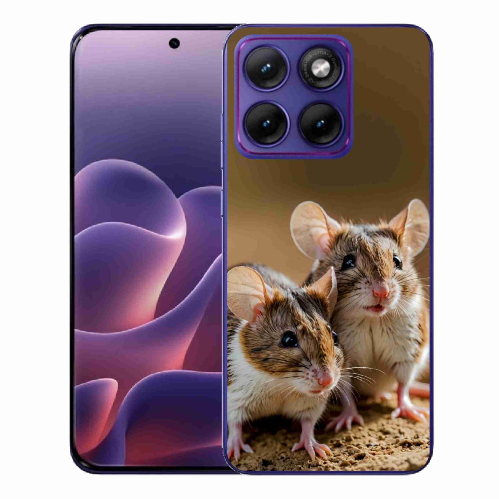 Gelový kryt mmCase na Motorola Edge 70 Fusion - myší duo