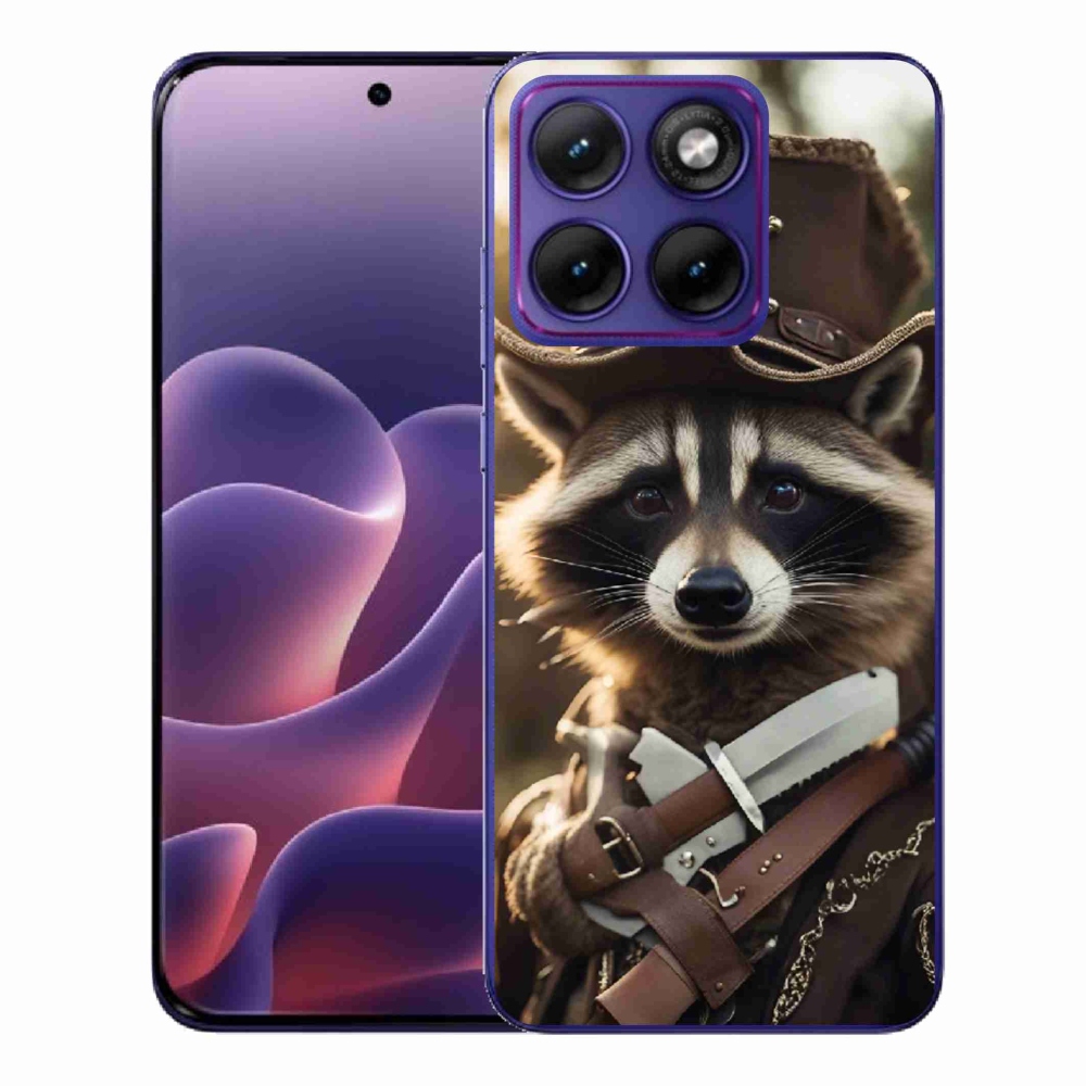 Gelový kryt mmCase na Motorola Edge 70 Fusion - mýval v uniformě