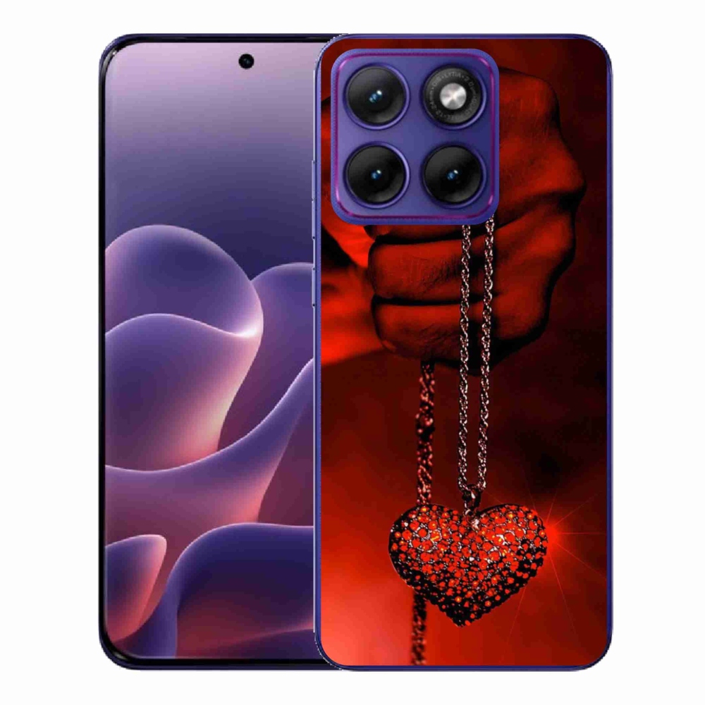Gelový kryt mmCase na Motorola Edge 70 Fusion - náhrdelník