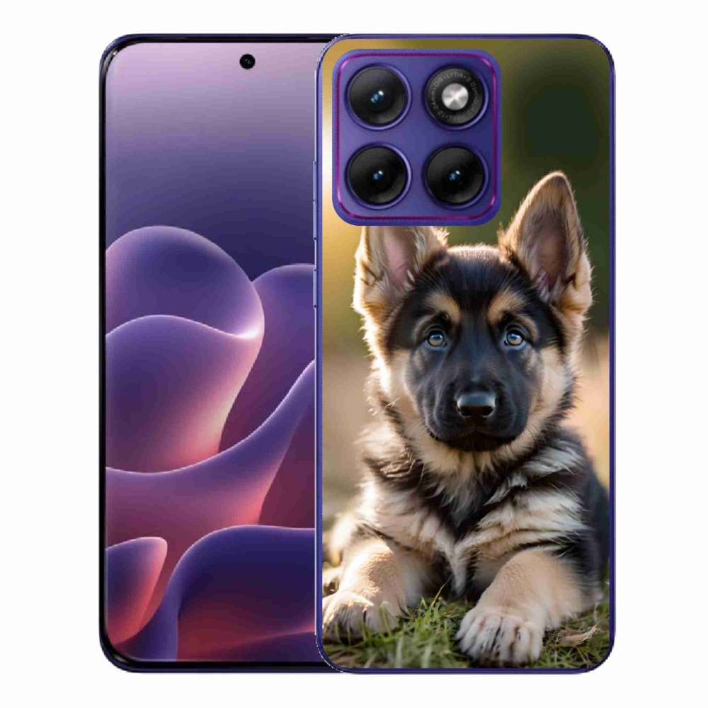 Gelový kryt mmCase na Motorola Edge 70 Fusion - německý ovčák v přírodě