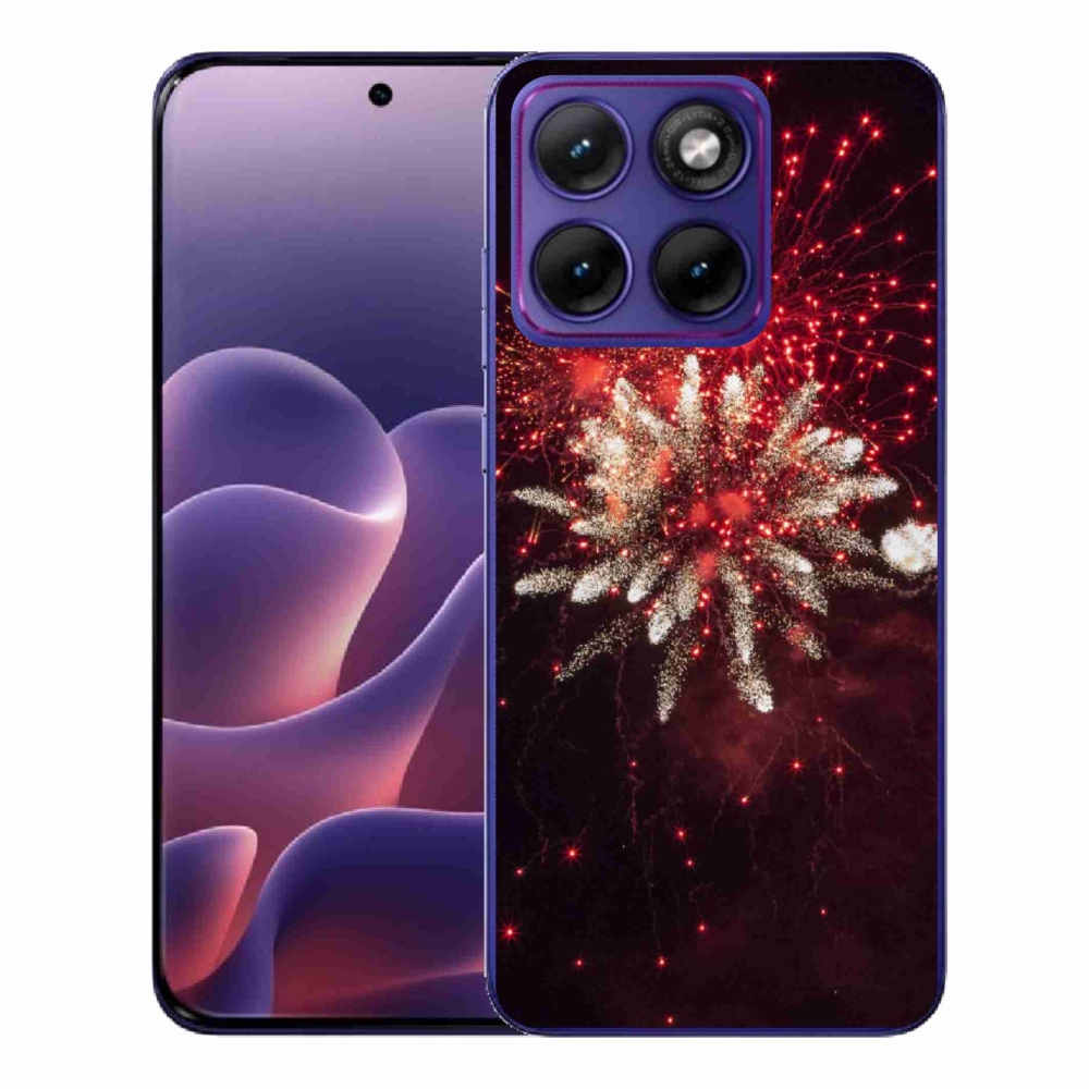 Gelový kryt mmCase na Motorola Edge 70 Fusion - ohňostroj