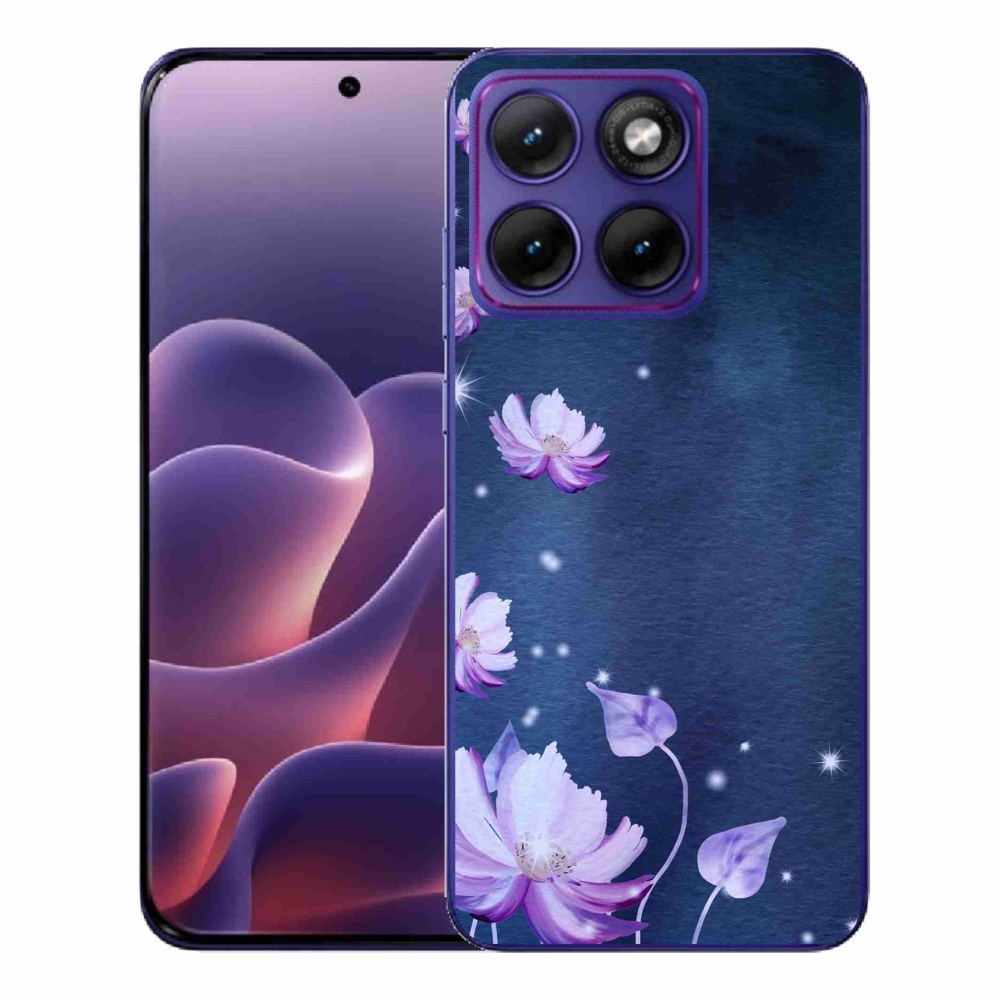 Gelový kryt mmCase na Motorola Edge 70 Fusion - padající květy