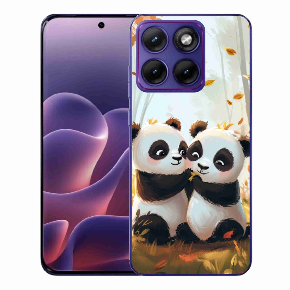 Gelový kryt mmCase na Motorola Edge 70 Fusion - pandy