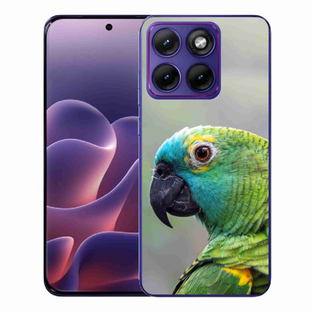Gelový kryt mmCase na Motorola Edge 70 Fusion - papoušek amazoňan