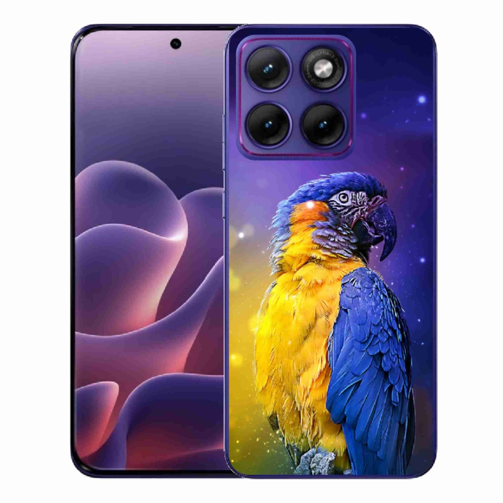 Gelový kryt mmCase na Motorola Edge 70 Fusion - papoušek ara 1