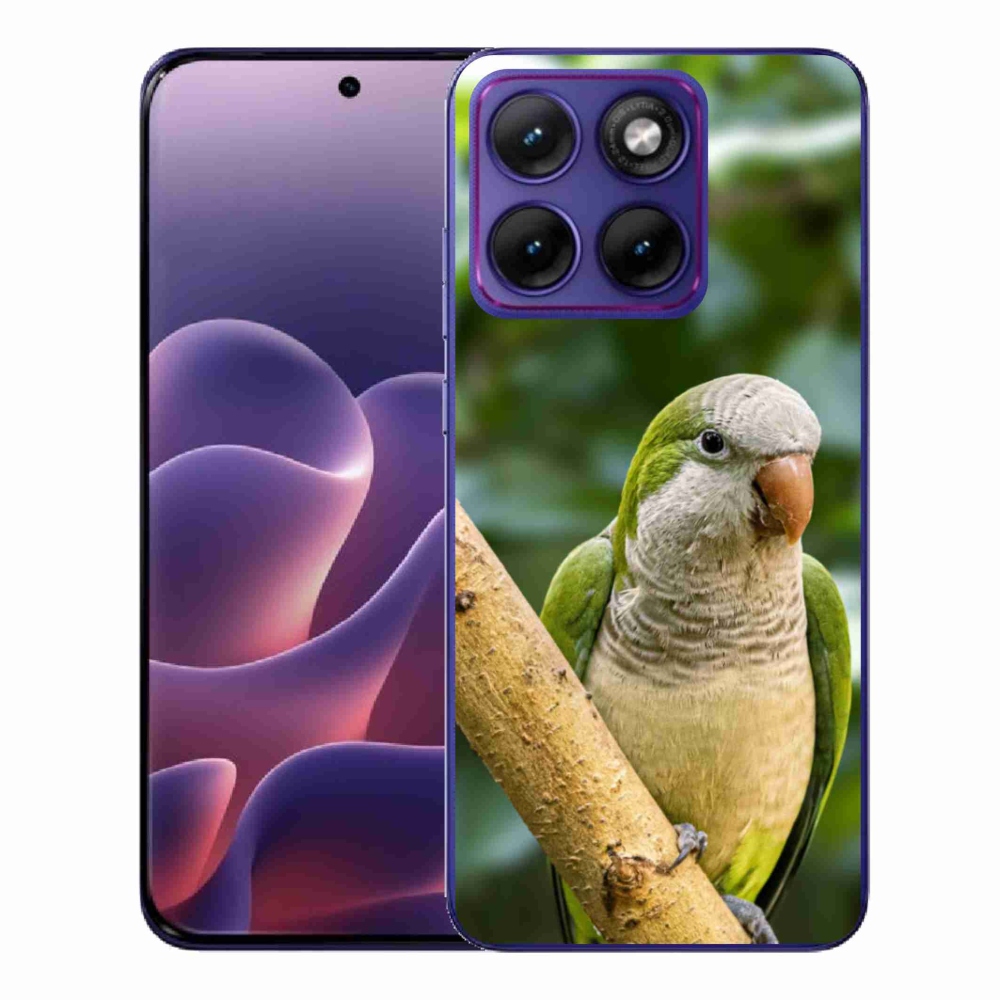 Gelový kryt mmCase na Motorola Edge 70 Fusion - papoušek mníšek