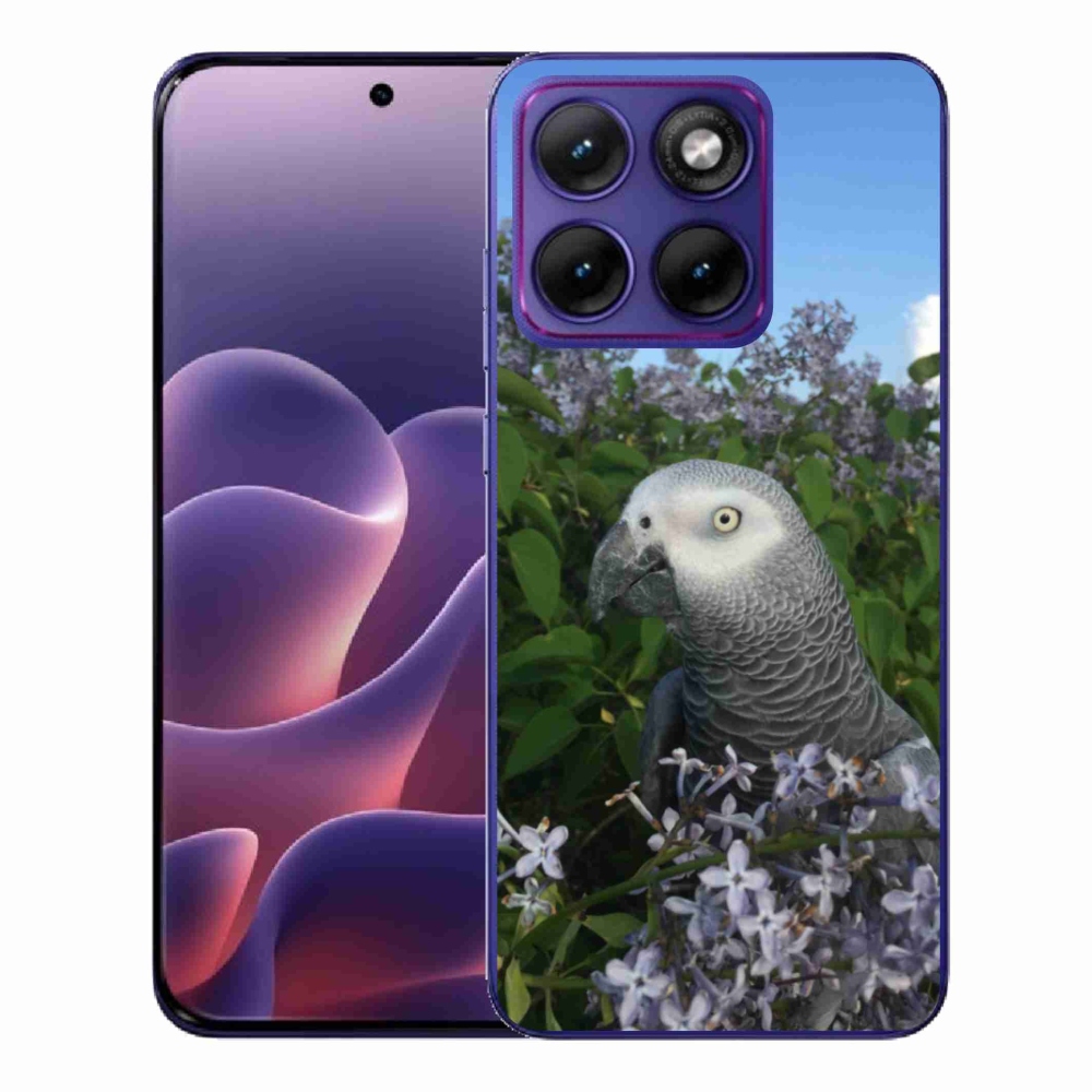 Gelový kryt mmCase na Motorola Edge 70 Fusion - papoušek žako