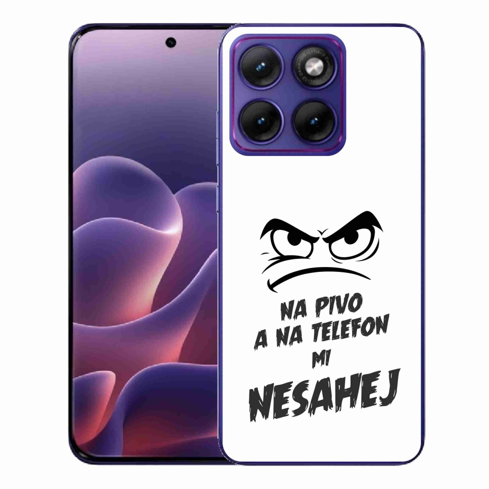 Gelový kryt mmCase na Motorola Edge 70 Fusion - pivní motiv 2 bílé pozadí