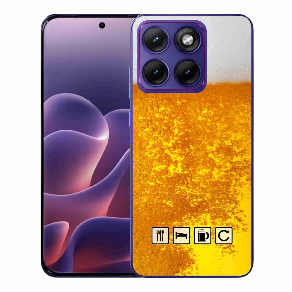 Gelový kryt mmCase na Motorola Edge 70 Fusion - pivní motiv 3