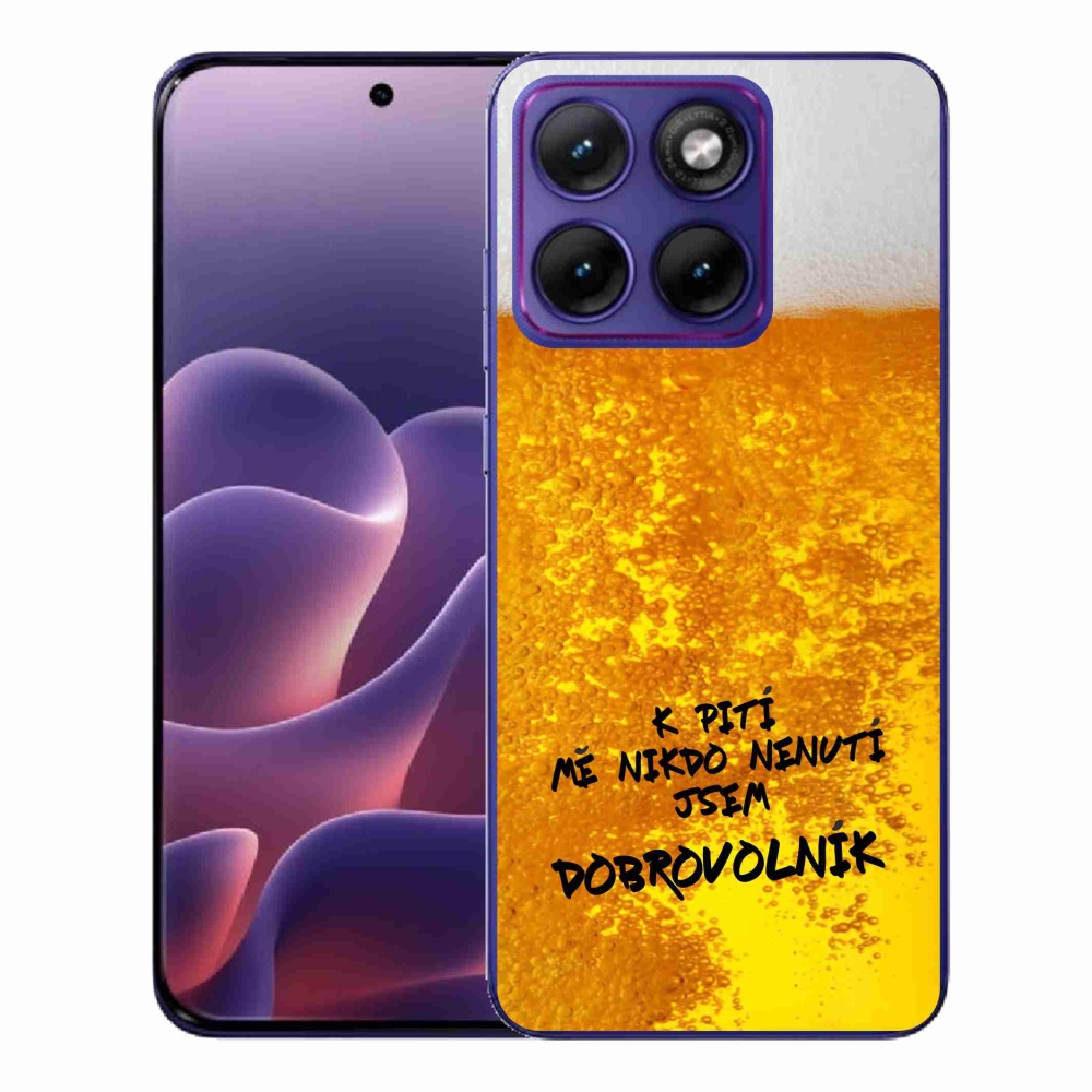 Gelový kryt mmCase na Motorola Edge 70 Fusion - pivní motiv 4