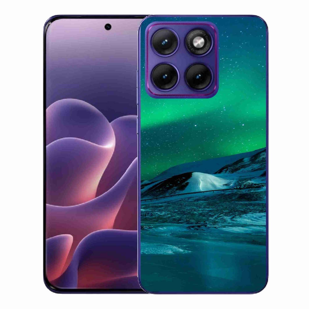 Gelový kryt mmCase na Motorola Edge 70 Fusion - polární záře