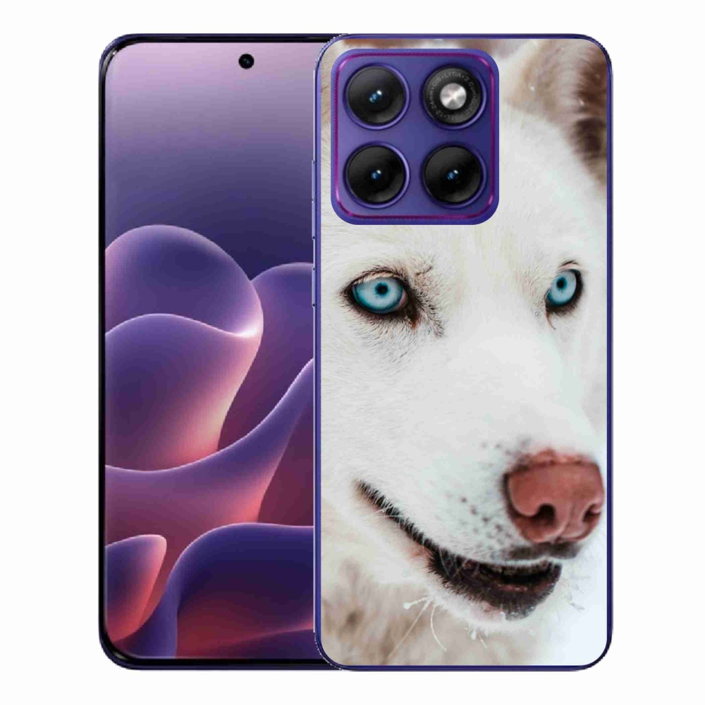 Gelový kryt mmCase na Motorola Edge 70 Fusion - psí pohled