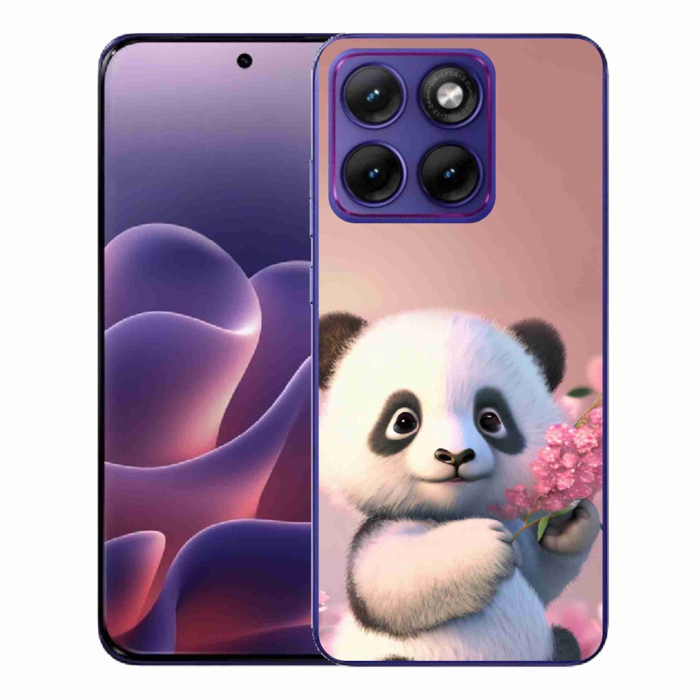 Gelový kryt mmCase na Motorola Edge 70 Fusion - roztomilá panda