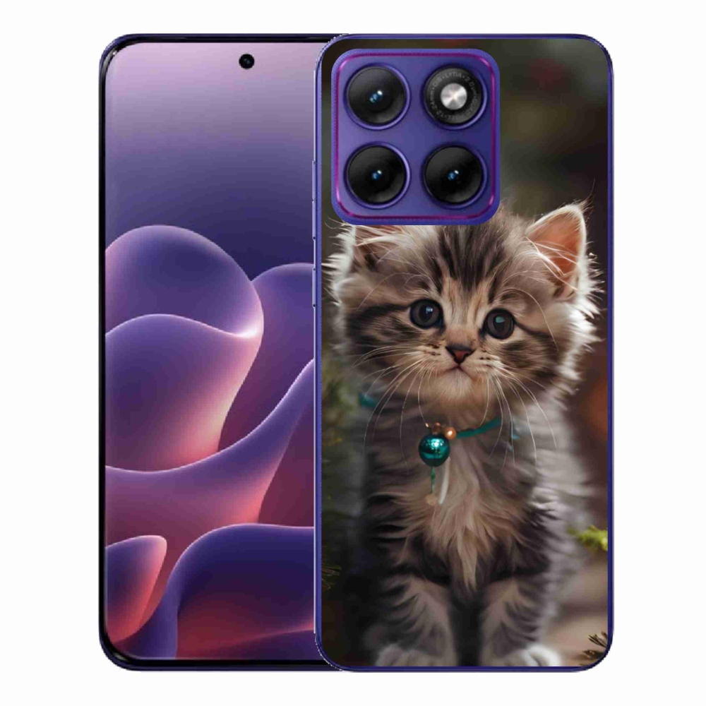 Gelový kryt mmCase na Motorola Edge 70 Fusion - roztomilé kotě 11