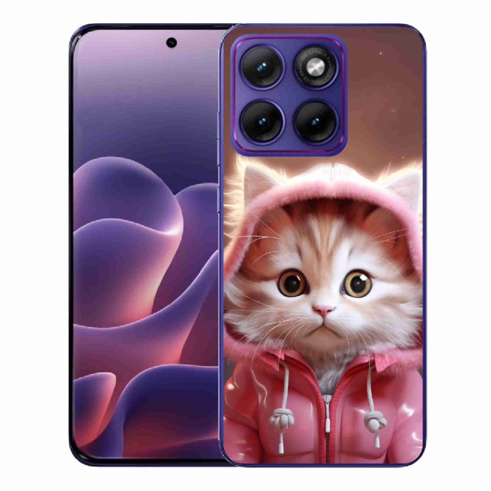 Gelový kryt mmCase na Motorola Edge 70 Fusion - roztomilé kotě 3