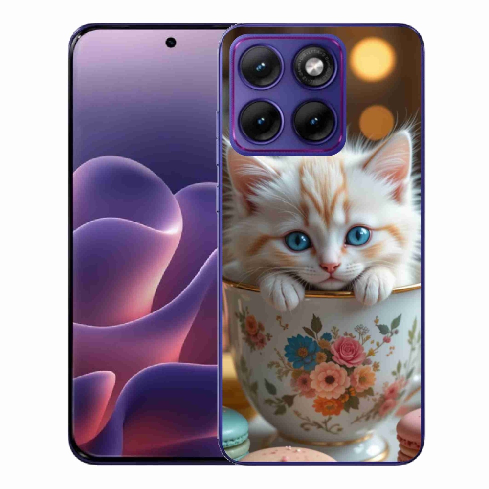 Gelový kryt mmCase na Motorola Edge 70 Fusion - roztomilé kotě 6