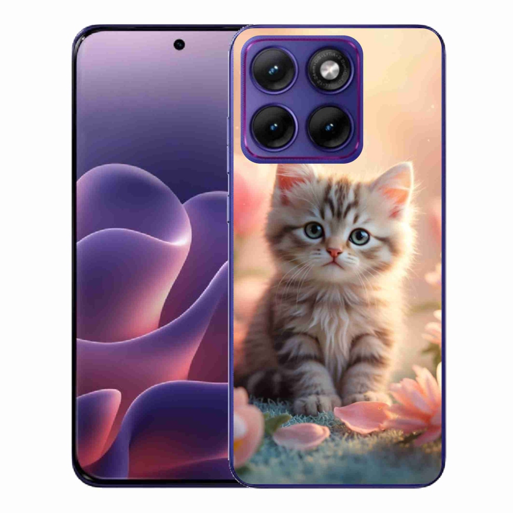 Gelový kryt mmCase na Motorola Edge 70 Fusion - roztomilé kotě 8