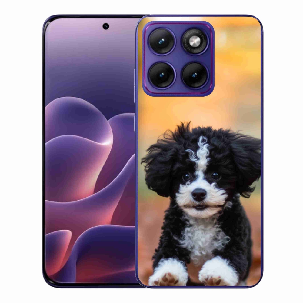 Gelový kryt mmCase na Motorola Edge 70 Fusion - roztomilé štěně 2