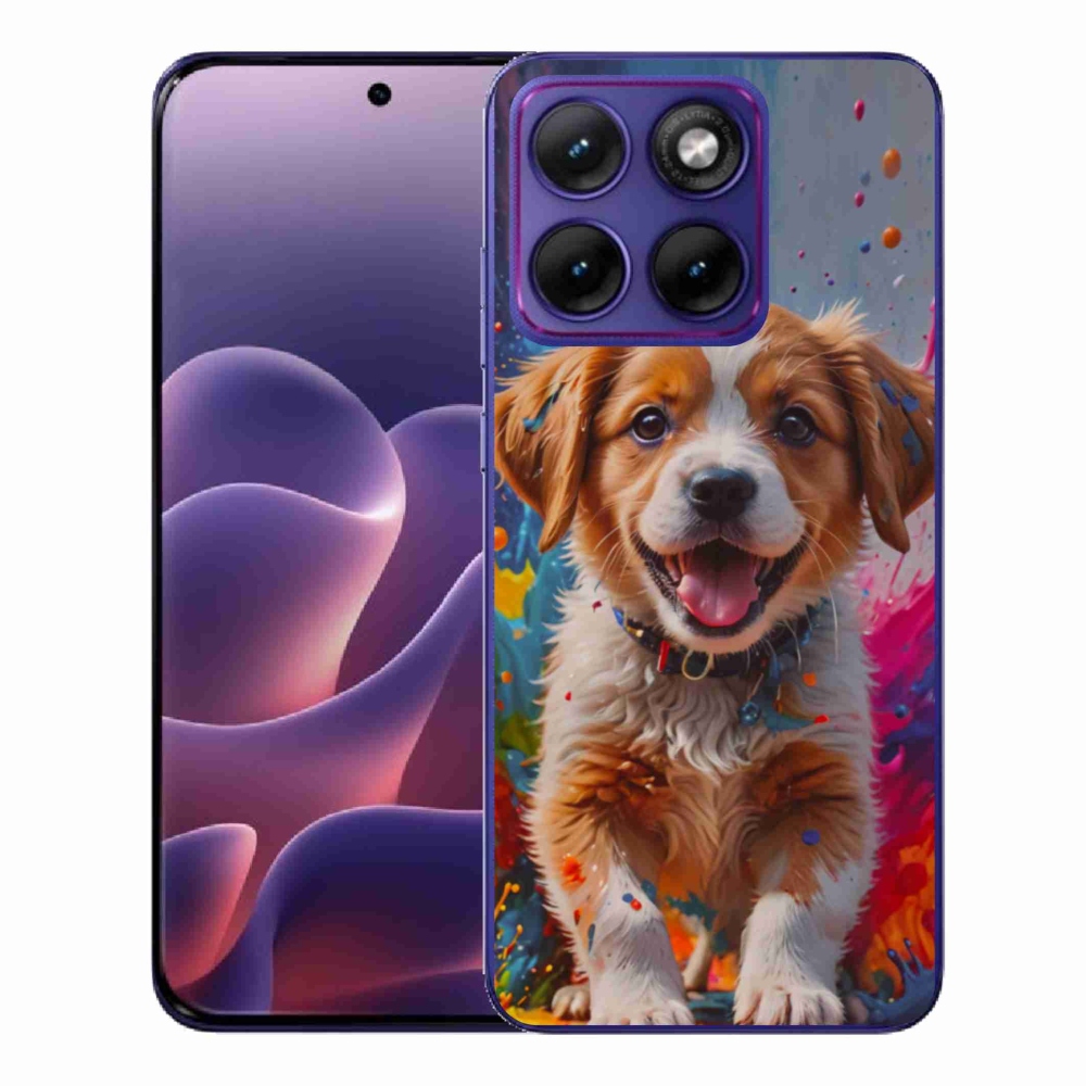Gelový kryt mmCase na Motorola Edge 70 Fusion - roztomilé štěně 3