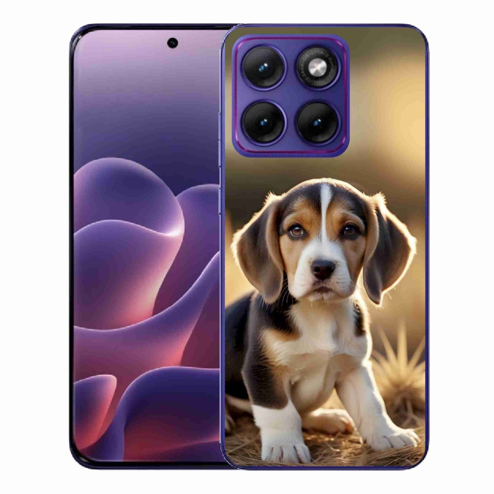 Gelový kryt mmCase na Motorola Edge 70 Fusion - roztomilý bígl