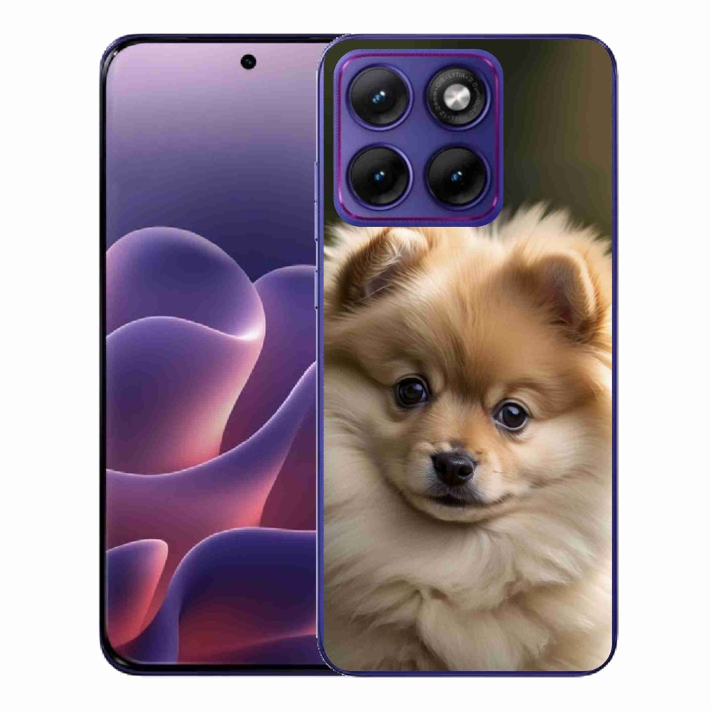 Gelový kryt mmCase na Motorola Edge 70 Fusion - roztomilý pomeranian 2