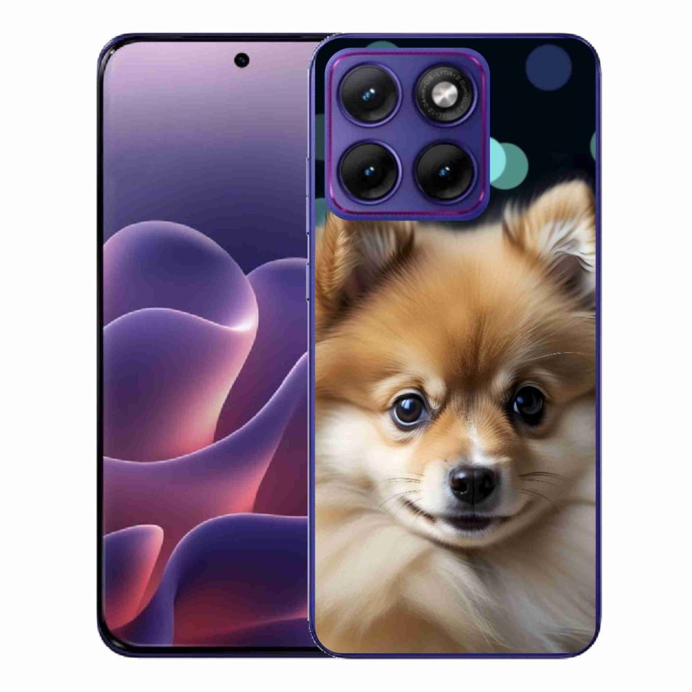 Gelový kryt mmCase na Motorola Edge 70 Fusion - roztomilý pomeranian